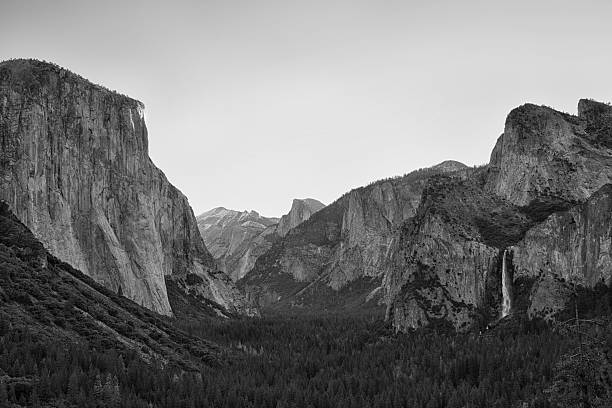 istock Yosemite Valley, Wawona Tunnel View Black and White 2233263076