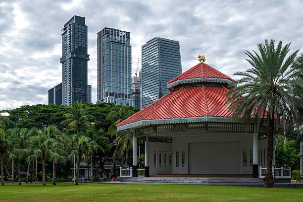 In the park of Lumbini in downtown Bangkok, Thailand