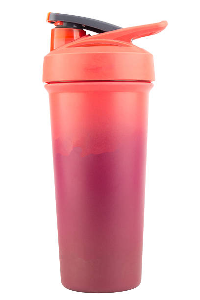 istock Modern Red Water Bottle on White Background 2233272375