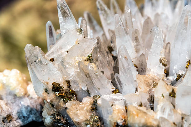 istock Close-up shot of a quartz crystal cluster 2233273855