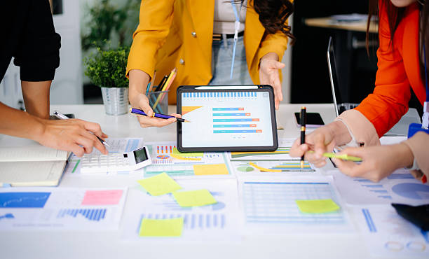 istock Business People Planning Strategy Analysis from financial document report, Office Concept 2233276612
