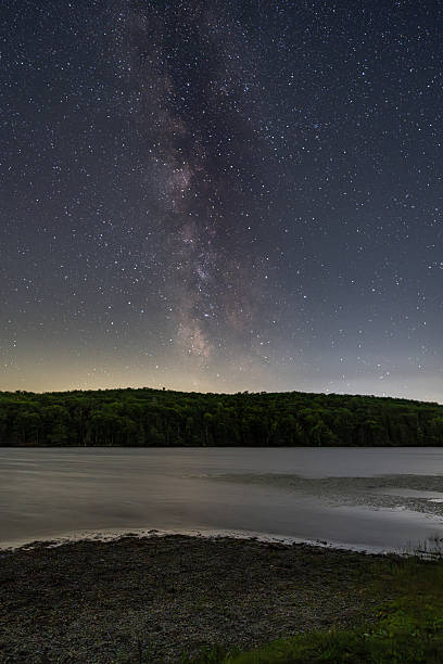 istock Milky Way Over A Beautiful Lake and Forest 2233282900