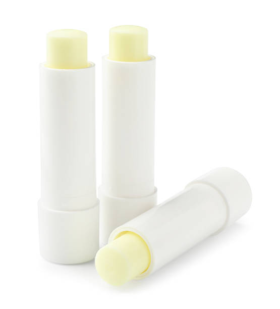 istock Lip balms isolated on white. Cosmetic product 2233284382