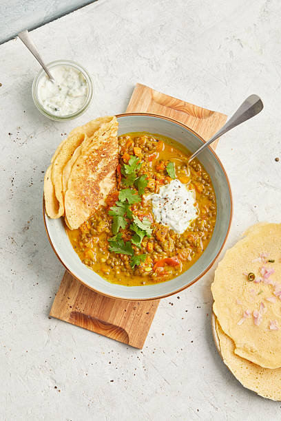 istock Lentil dal with chickpea pancakes 2233290199