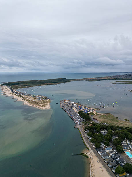 istock Christchurch Harbour aerial shot Dorset UK 2233296581
