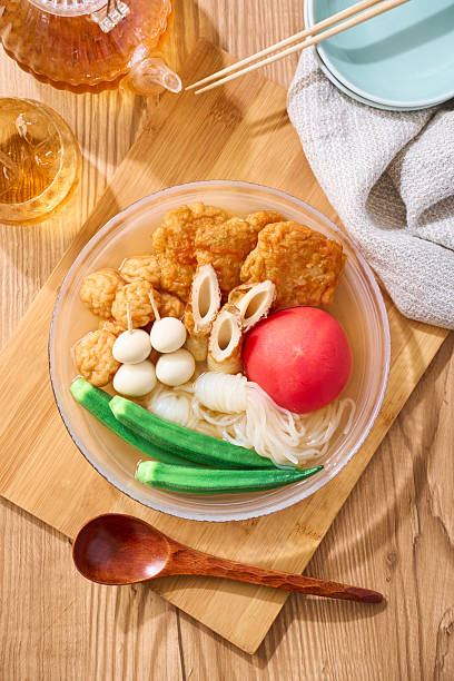 Chilled Japanese Oden with Summer Vegetables and Dashi Broth