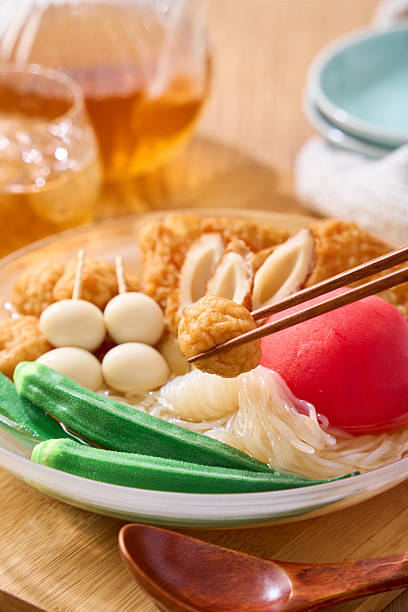 Chilled Japanese Oden with Summer Vegetables and Dashi Broth