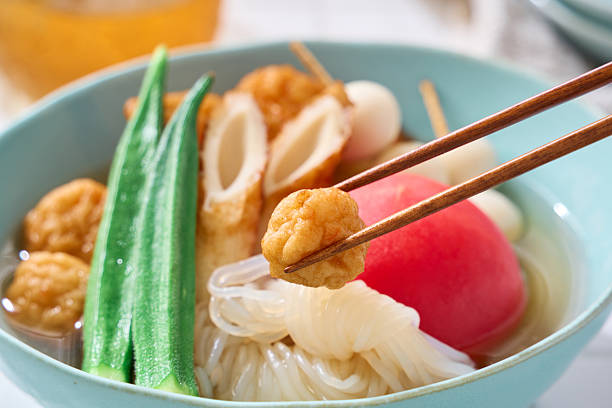 Chilled Japanese Oden with Summer Vegetables and Dashi Broth