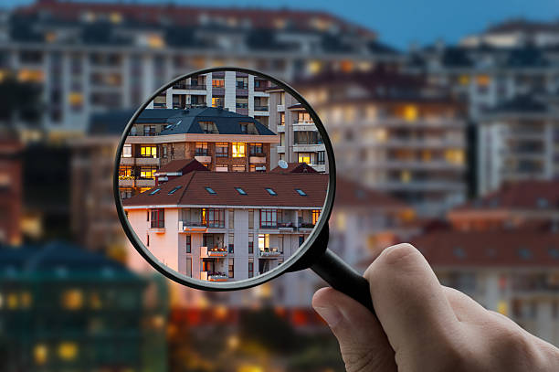 istock Focusing on residential buildings at night 2233299190