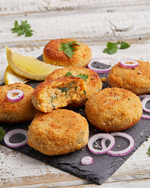 istock Potato patties with broccoli 2233301068