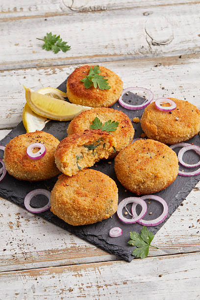 istock Potato patties with broccoli 2233301072
