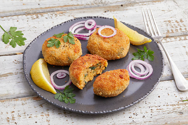 istock Potato patties with broccoli 2233301080
