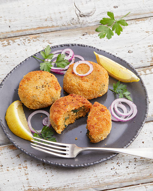 istock Potato patties with broccoli 2233301081