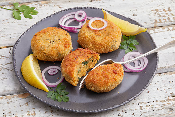 istock Potato patties with broccoli 2233301089