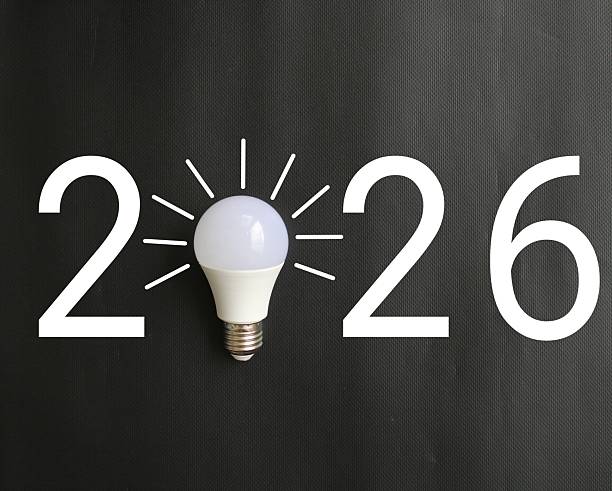 istock 2026 created from led light bulb on black background. Creativity inspiration ,planning ideas concept 2233301781