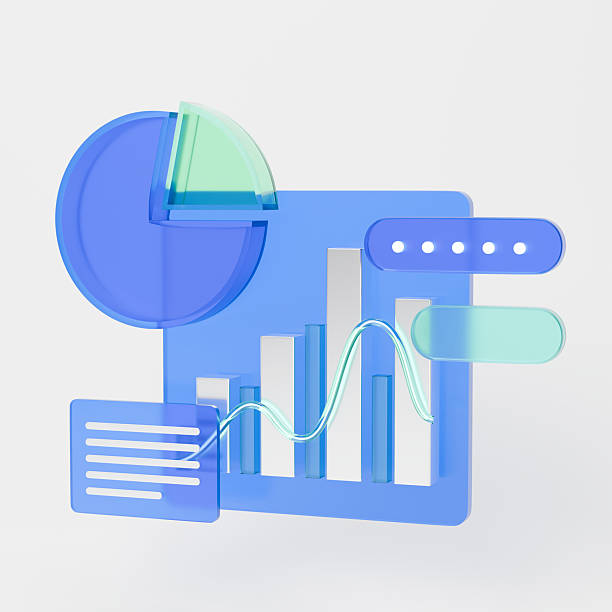 istock A 3D-rendered icon depicting analytical charts of business performance displayed on a web interface. 2233308978