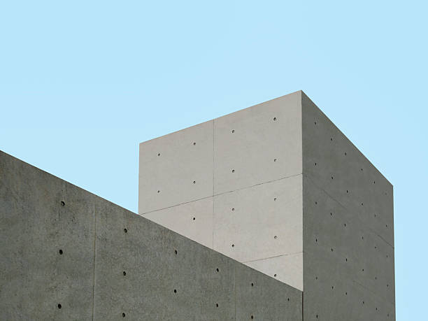 Modern Building exterior Geometry space Architecture details Art background