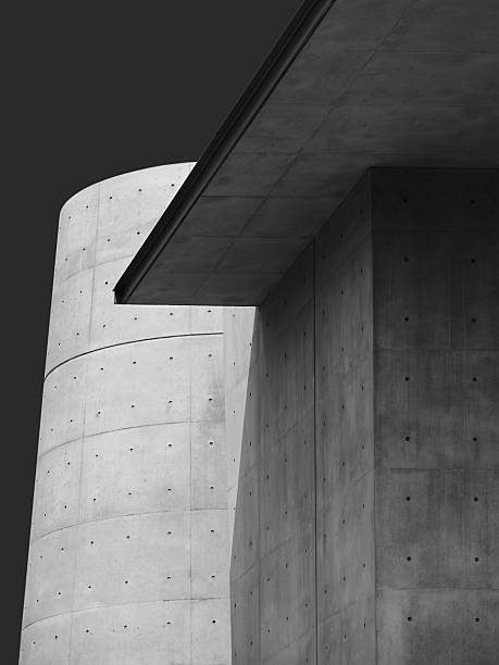 istock Architecture details Cement wall concrete panel Geometric form Building exterior Industry background 2233310806