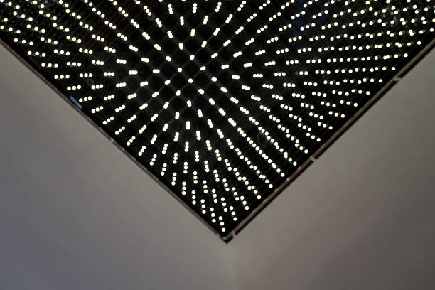 istock Stereoscopic shaped lighting looking up at the ceiling 2233313867