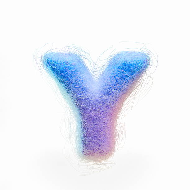 istock Wool felt font Letter Y 3D 2233317061