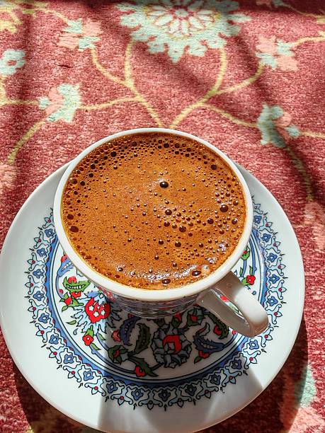 istock Fresh Turkish coffee with plenty of foam 2233318471