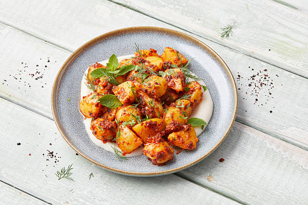 istock Potatoes with yogurt and herbs 2233321583