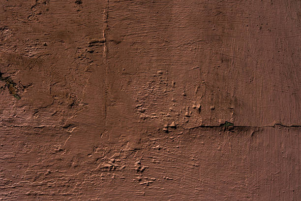 Brown painted wall with rough texture for rustic architecture and vintage background concept