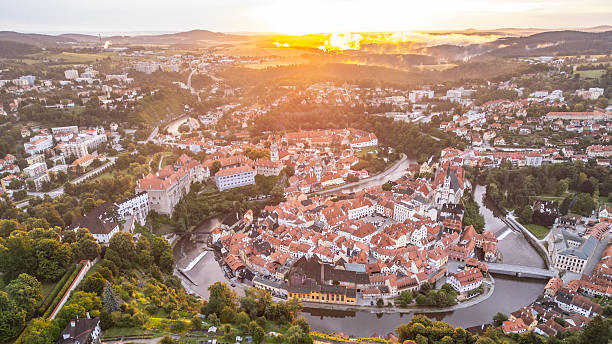istock Sunrise over Cesky Krumlov revealing medieval charm 2233332702