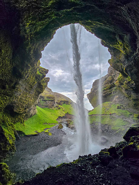 istock Majestic Seljalandsfoss waterfall cascading through rocky cliffs in breathtaking Icelandic landscape 2233332955