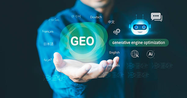 istock Ai architecture concept. GEO generative engine optimization, Businessmen use agentic AI to rank search engines, data analysis, with assistants, Artificial Intelligence technology, internet chatbot 2233333093