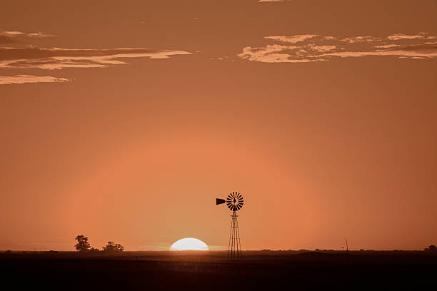 istock Traditional Windmill at Sunset in the Argentine Pampas 2233340021