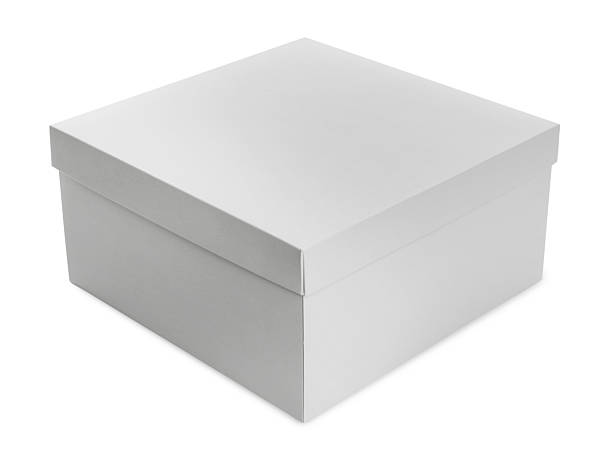 istock One blank cardboard box isolated on white. Mockup for design 2233344089