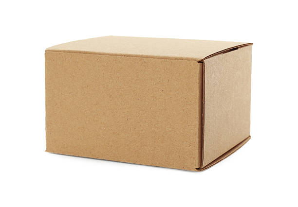istock One blank cardboard box isolated on white. Mockup for design 2233344133