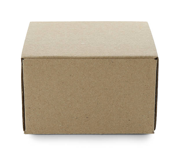 istock One blank cardboard box isolated on white. Mockup for design 2233344159