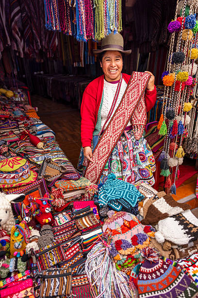 istock Peruvian woman spinning a wool in Pisac, Urubamba Valley 2233348270