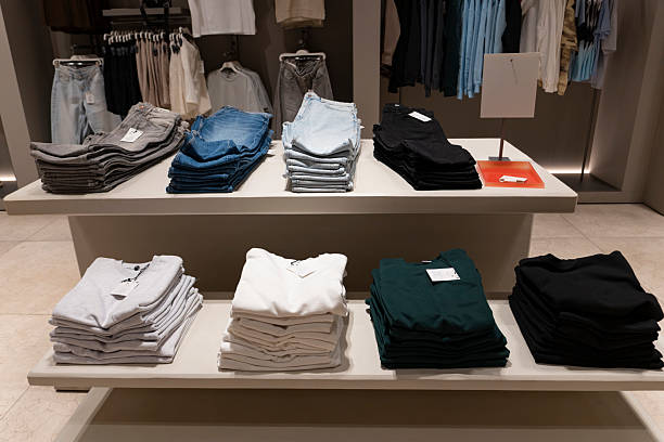 istock Modern Clothing Store Interior with Minimalist Display 2233360892