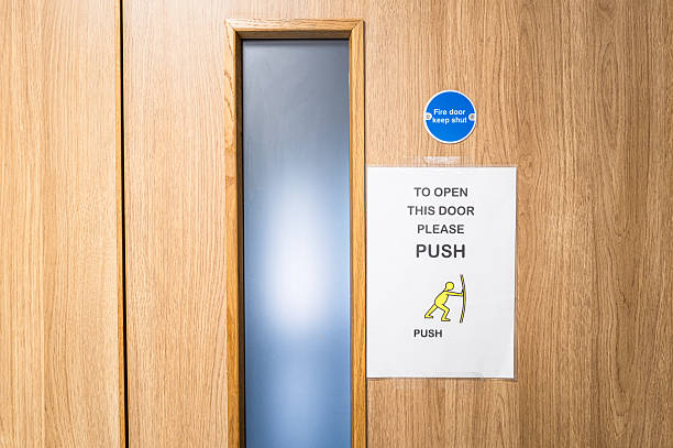 istock Modern fire door seen in an NHS hospital. 2233362708