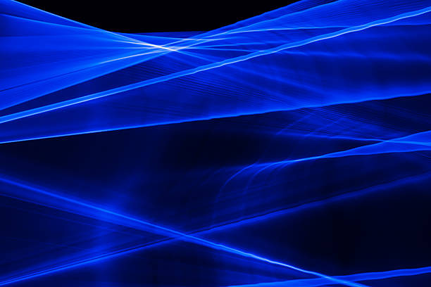 laser light blue. streaks of light rippling and twisting.