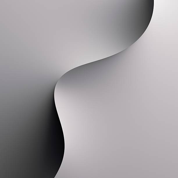 istock Minimalist 3D abstract background with smooth curved shapes and soft shadows. Monochrome composition with elegant light and shadow contrast. 2233370776