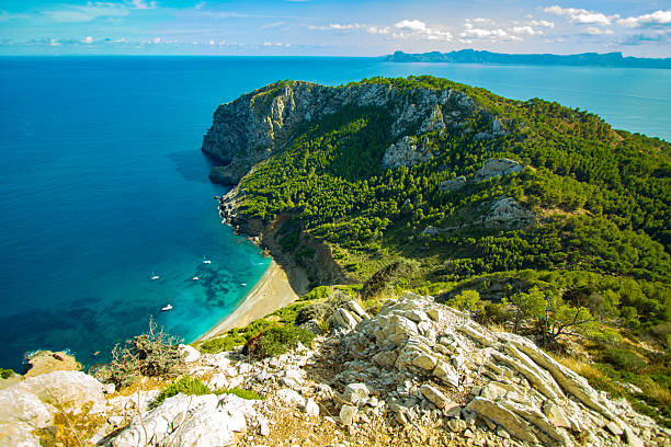 istock Playa Coll Baix Beach View from the Top Alcudia Wild Beach Majorca Hidden Paradise 2233373622