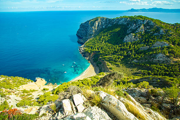 istock Playa Coll Baix Beach View from the Top Alcudia Wild Beach Majorca Hidden Paradise 2233373737