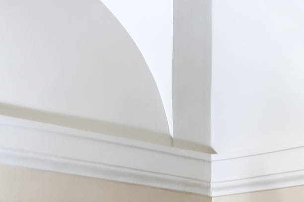 istock Elegant minimal interior design showcasing a tranquil white wall 2233375151