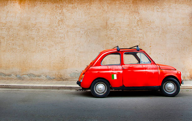 istock Sicily, Palermo old red car. 2233387484