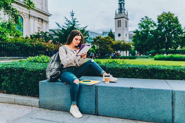 istock A student is studying outdoors in London 2233389958