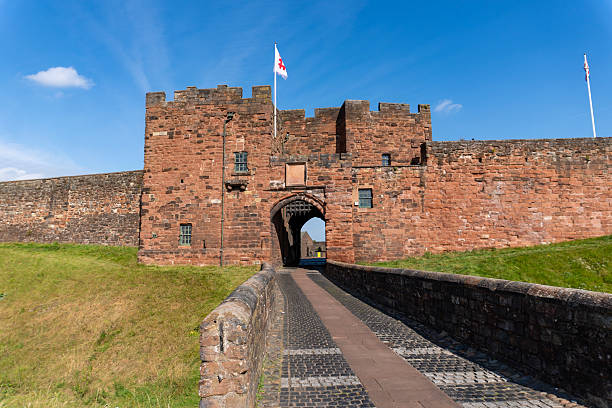 Carlisle, Cumbria, UK - 24th August 2025: Carlisle Castle is a medieval fortress in Cumbria, UK