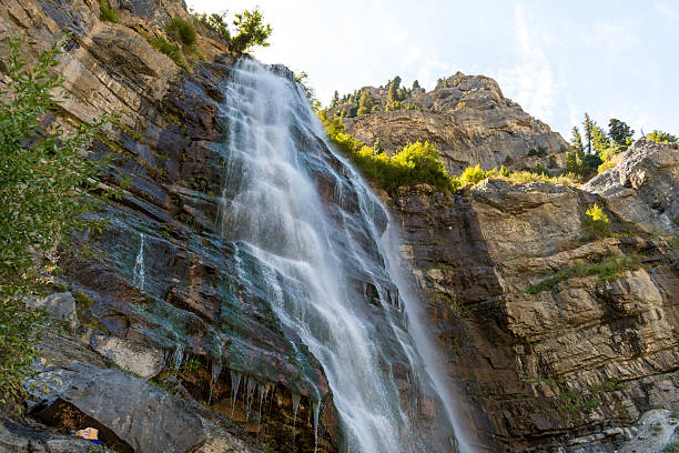 istock Bridal Veil Falls Cascades Down Rugged Cliffs in Provo Canyon, Utah 2233401914