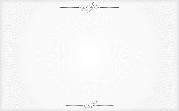 Vector illustration of abstract background. Guilloche pattern. Calligraphy.
