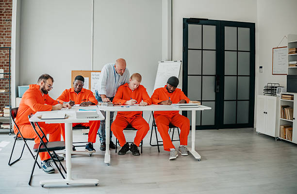 istock Prison education program fosters hope and reform through teamwork and learning indoors 2233405742
