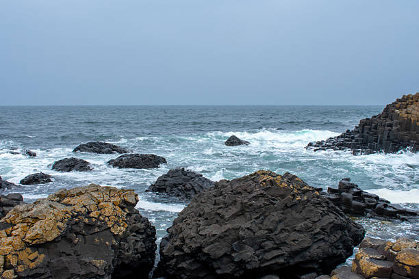 The Antrim Coastline in Northern Ireland is one of the most scenic and dramatic coastal areas in Europe, famous for its rugged cliffs, picturesque villages, and natural wonders.