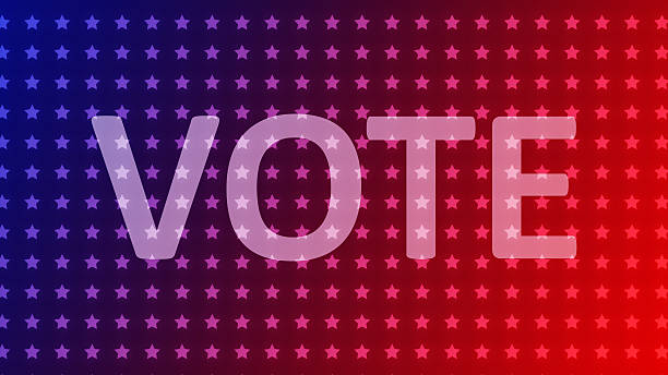 istock Vote background. Vector banner template for US presidential election. 2233409604